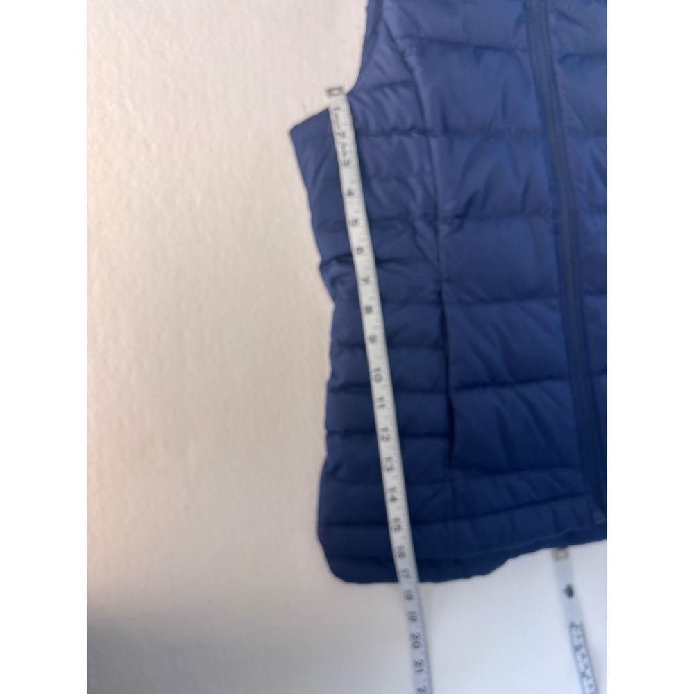 Lands End Women Navy Blue Puffer Vest Insulated‎ Zip Front Collared Small NWT - Picture 9 of 10
